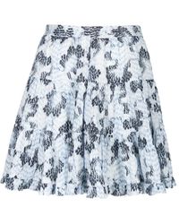 Ulla Johnson - Oriane Abstract-Print Tiered Mini Skirt - Lyst