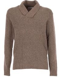 Kangra - Shawl-Collar Wool-Cashmere Blend Sweater - Lyst