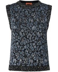 Missoni - Animal-Jacquard Top - Lyst