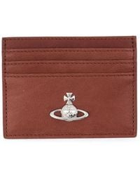 Vivienne Westwood - Orb-Plaque Leather Card Holder - Lyst