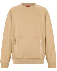 BOSS - Logo-Print Zip-Pockets Sweatshirt - Lyst