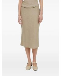 Samsøe & Samsøe - Saagneta Zip Midi Skirt - Lyst