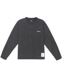 Satisfy - Mothtech Distressed Long-Sleeve T-Shirt - Lyst