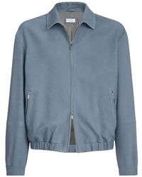 Brunello Cucinelli - Nubuck Outerwear Jacket - Lyst
