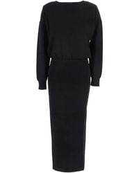 P.A.R.O.S.H. - Long-Sleeve Maxi Dress - Lyst