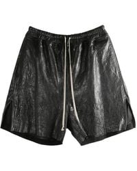 Rick Owens - Leather Shorts Boxers - Lyst