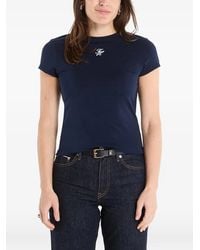 Tommy Hilfiger - Logo-Embroidered T-Shirt - Lyst