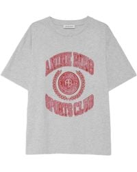 Anine Bing - Cade T-Shirt Collegiate - Lyst