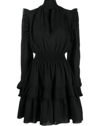Versace Jeans Couture - ヴェルサーチェ・ジーンズ・クチュール シャーリング ミニドレス - Lyst