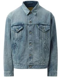 Doublet - Care Chest-Flap-Pocket Button-Up Denim Jacket - Lyst