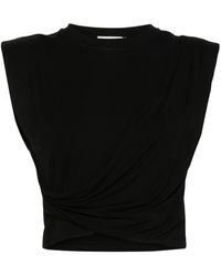 Jonathan Simkhai - Signature Estelle Draped-Detail Top - Lyst