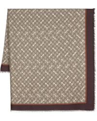 Gucci - Schal Mit Gg Horsebit-Print - Lyst