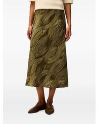 RETORI - Printed A-Line Silk Midi Skirt - Lyst