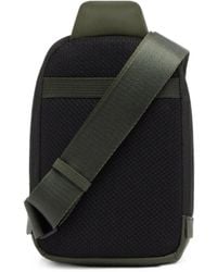 Piquadro - Logo-Plaque Panelled Messenger Bag - Lyst