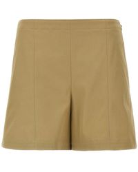Theory - High-Waisted Tailored Cotton Shorts - Lyst