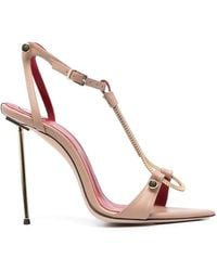 HARDOT - Chain-Detail High-Heel Sandals - Lyst