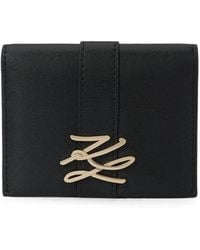 KARL LAGERFELD - K/Autograph Drop Bi-Fold Cardholder - Lyst