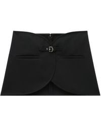 Courreges - Thigh-Length Twill Skirt - Lyst