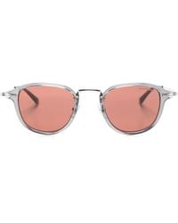 Montblanc - Transparent Round-Frame Sunglasses - Lyst