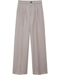Anine Bing - Carrie Pressed-Crease Tailored Trousers - Lyst