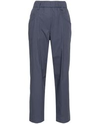Brunello Cucinelli - Cotton Tapered Trousers - Lyst