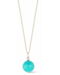 Mateo - 14Kt Dot And Diamond Necklace - Lyst