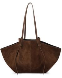 Yuzefi - Large Mochi Suede Shoulder Bag - Lyst