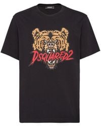 DSquared² - T-shirt en coton à imprimé graphique - Lyst