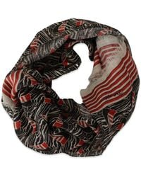 Dolce & Gabbana - Zebra-Print Sailboat-Stripe Scarf - Lyst