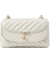 Jimmy Choo - Small Curve Quilted-Leather Crossbody Bag - Lyst