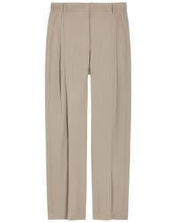 Stella McCartney - Pleated Straight-Leg Trousers - Lyst