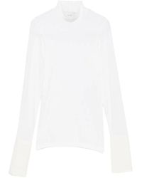 Alysi - High-Neck Button-Cuff Sweater - Lyst