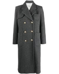 Sandro - Double-Breasted Midi Coat - Lyst