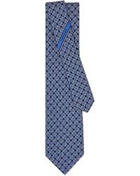 Ferragamo - Gancini Square Print Silk Tie - Lyst
