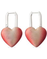 Ambush - Fire Heart-Padlock Earrings - Lyst