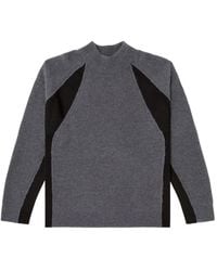DIESEL - Alpaca-Blend Jumper With Contrast Inserts - Lyst