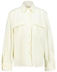 120% Lino - Button-Up Flap-Pocket Shirt - Lyst