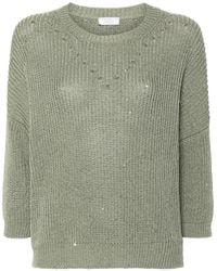 Peserico - Sequin-embellished Knitted Jumper - Lyst