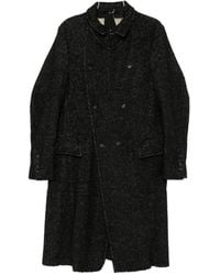 Masnada - Herringbone Double-Breasted Coat - Lyst