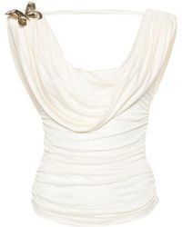 Blumarine - Sleeveless Satin Top - Lyst