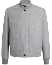 ZEGNA - Veste Bomber Oasi À Boutonnière - Lyst