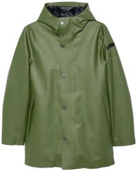Rrd - Hooded Press-Stud Coat - Lyst