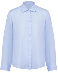 120% Lino - Long-Sleeves Button-Up Shirt - Lyst
