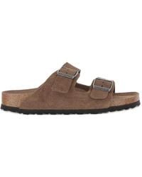 Birkenstock - Arizona Double-Buckle Suede Sandals - Lyst