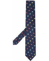 Etro - Paisley-embroidered Silk Tie - Lyst