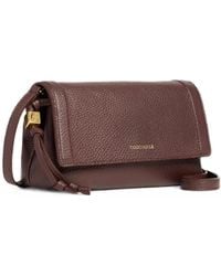 Coccinelle - Thess Grainy-Leather Shoulder Bag - Lyst