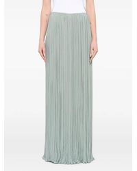 Lanvin - Pleated Drawstring-Fastening Maxi Skirt - Lyst