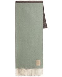 Woolrich - Wool Fringed Scarf - Lyst