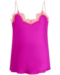 Roberto Cavalli - Lace-Trim Blouse - Lyst