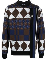 Fred Perry - Pullover mit Argyle-Strickmuster - Lyst